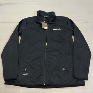 NEW Eddie Bauer GEICO Women Zip Fleece Soft Shell 2XL Employee Worker Jacket4260